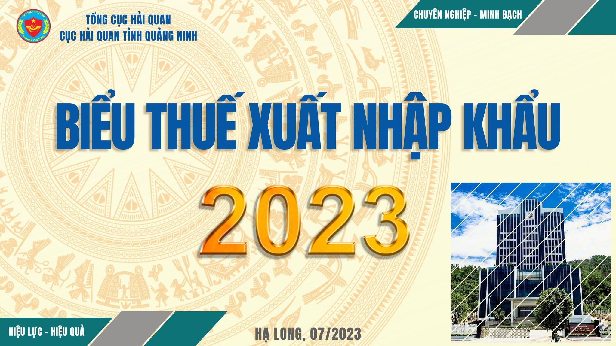 TTWTO VCCI - (Tin tức) Biểu thuế Xuất nhập khẩu Việt Nam cập nhật tháng 07/2023